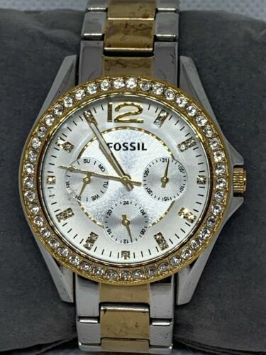 Fossil ES3204 Riley Women's Multi-Function Two-Tone Stainless Steel Watch  C616