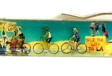 1998 California Aids Ride Floaty Pen Moving Bicycle Riders California Bike Vtg