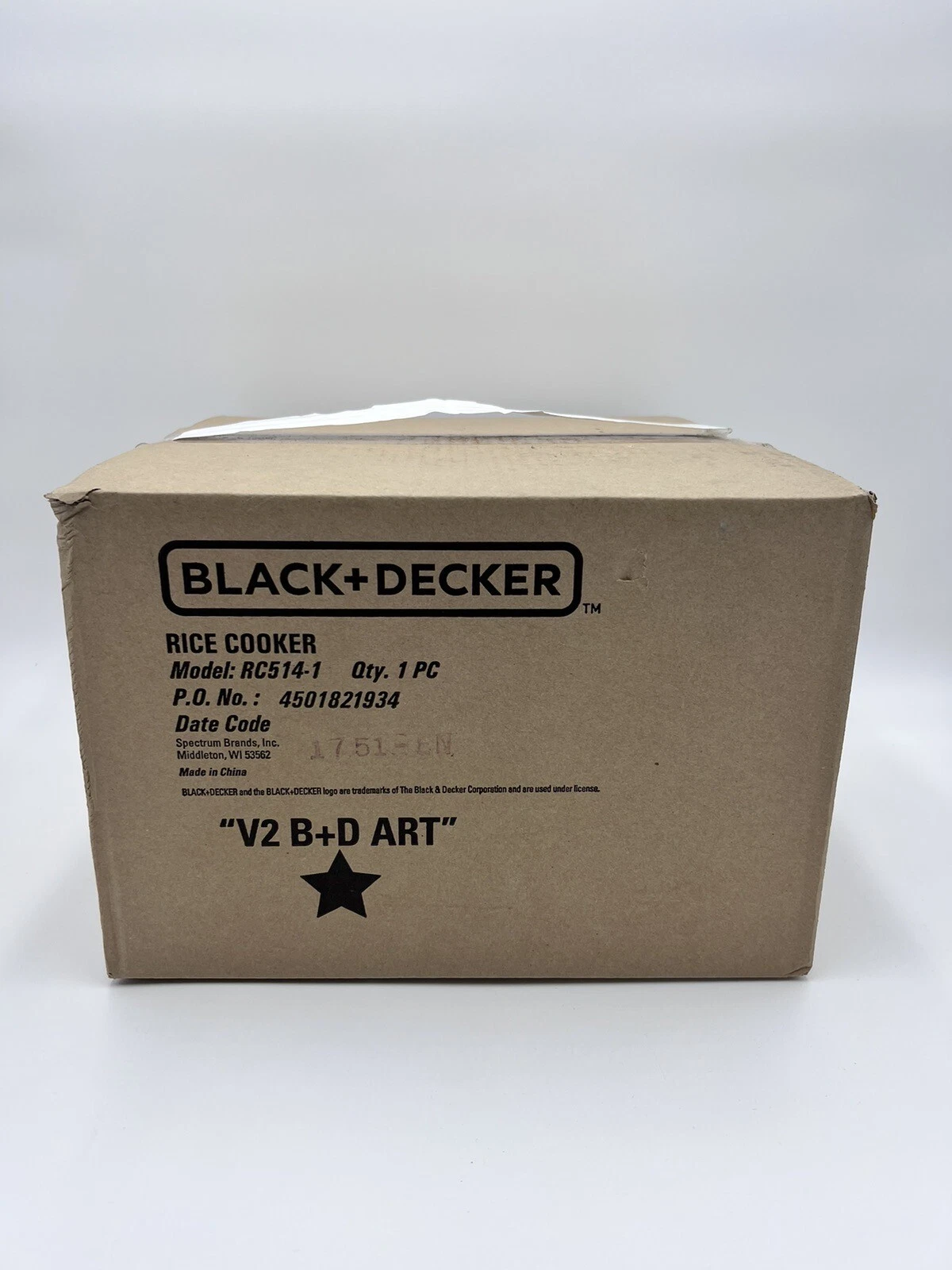 Black + Decker Rice Cooker RC514-1