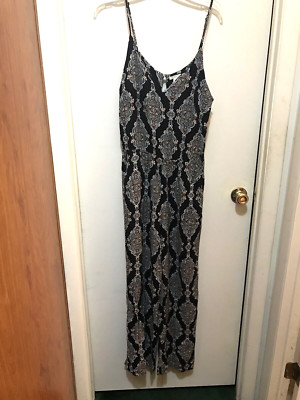Jumper Romper Paisley Design V-Neck Spaghetti Straps Multi-Color H&M Women's