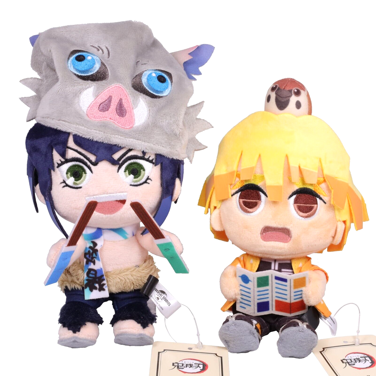 USJ Demon Slayer Zenitsu & Inosuke Plush Key Chain Universal