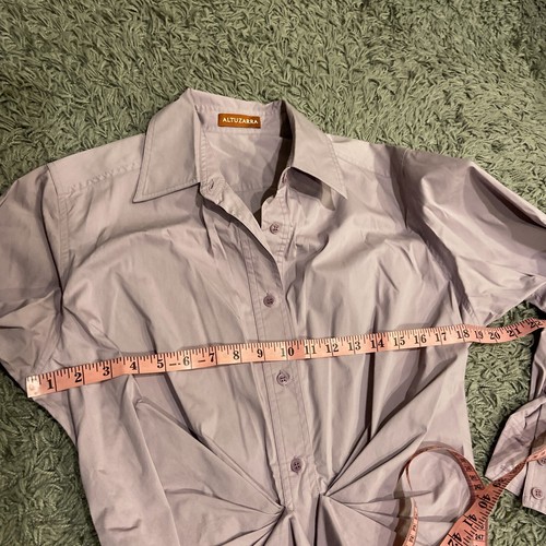 Altuzarra Chloris Long Sleeve Ruched Cotton Blend Shirt Dress In Mauve 42 $995.0 - Picture 15 of 21