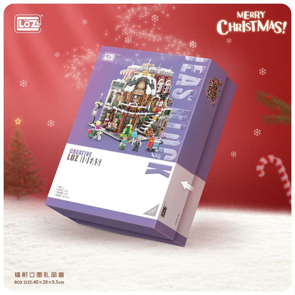LOZ Christmas Coffee Shop(1054) Mini Building Block Gift Present Toy 2506PCS - image 4 of 4