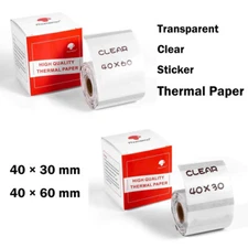 Transparent Adhesive Clear Paper Thermal Label for Phomemo M110 M200 Printer