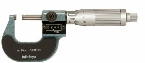 Mitutoyo 193-111 Digit Outside Micrometer Ratchet Stop 0-25Mm Range 0.001mm NEW