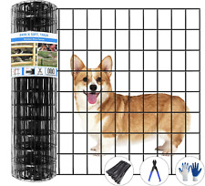 Welded Wire Fence, 50Ft(L) X 24Inch(H) Garden Fence for Dog, 2 Inch X 3 Inch 16G 1.40 per foot