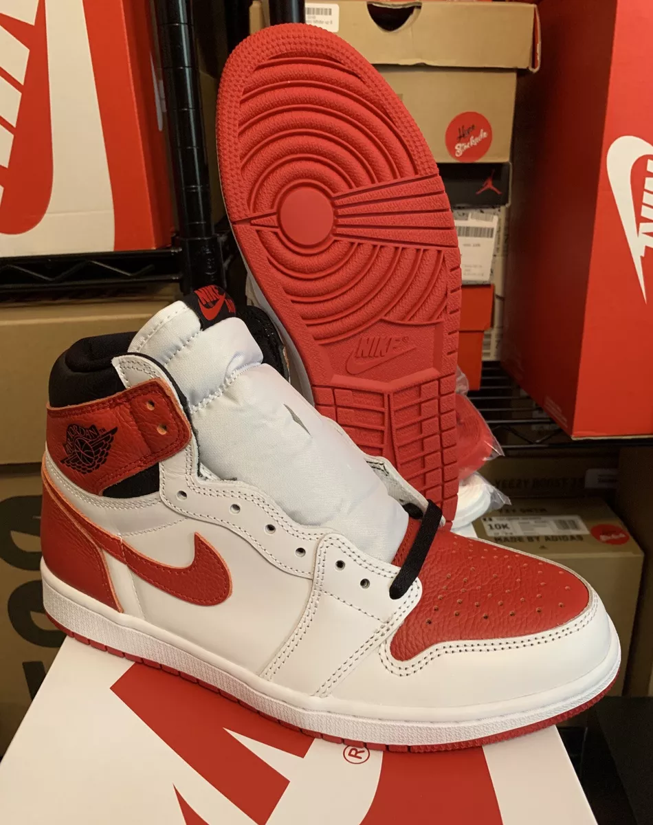 Nike Air Jordan 1 Retro High OG Heritage Red White Shoes 555088