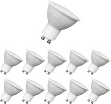10 x  GU10 LED Spotlight Bulb, 50W Halogen Equivalent, 5W 400lm 120° Warm White