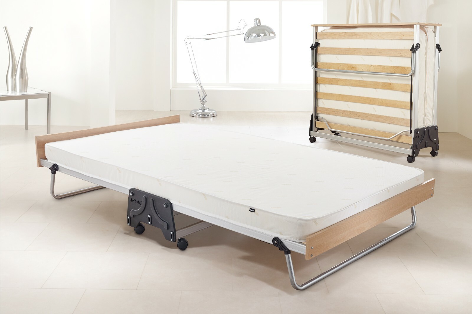 Jay Be Folding Guest Bed With Airflow Fibre Mattress Performance Double