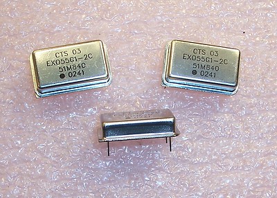 QTY (25) 51.840MHz 5V ECL10KH FULL SIZE ECL OSCILLATORS EX055G1-2C-51M840 CTS