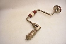 VINTAGE Shelton No. 1110 Hand Ratcheting Reversible Brace Drill 10" Made in USA