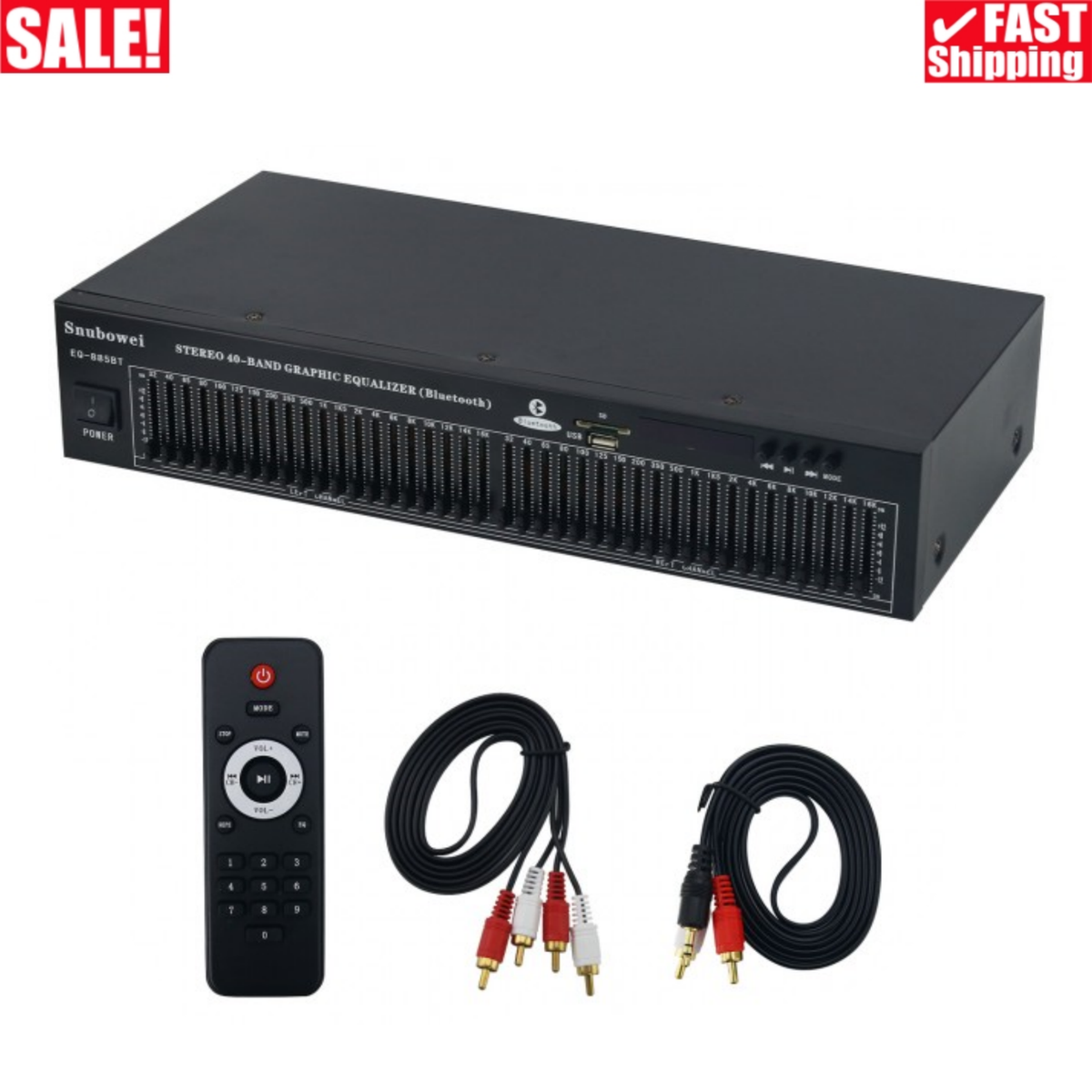 欧2LP Equalizer Flashit Downtown (2LP) ER004LP Equalizer /00455 885BT 220V 40-band Stereo Graphic EQ Bluetooth Equalizer Audio