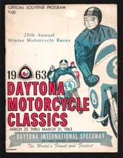 Sports Pub: Daytona Int'l Speedway AMA 200 Motorcycle Race Program 3/1963- Jo...