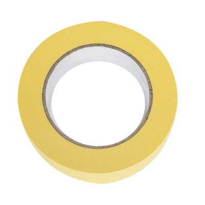 6 Rolls Of 1.5" Automotive Masking Tape - Yellow Crepe Paper, 181ft Per Roll (6654)