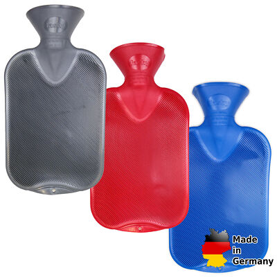 Fashy 2 Liter Wärmflasche geruchsneutral, auslaufsicher & fugenlose Verarbeitung