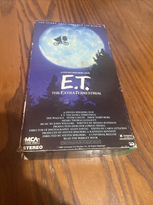 E.T. The Extra Terrestrial Movie VHS 1988 Vintage Green Flap, *BNT3141*