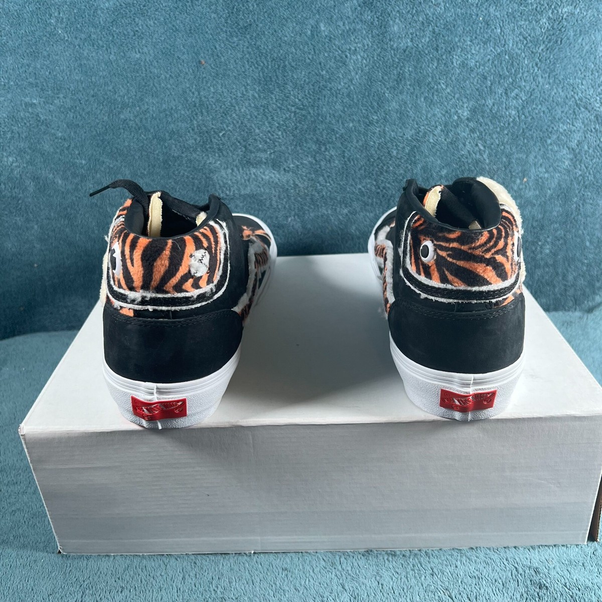 Vans Vault Mid‎ Zoo Black Leather Lace Up Shoes Size US M9/WS10.5 New Black Vans Vault Sk8-Mid LX OG | SVD main image 4
