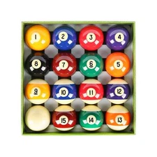 Aska Billiards Pool Boston Numbered Balls Set, 16 Balls Including a Cue Ball, 2