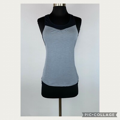 Athleta Mesh Gel Supercharged Tank Top Womens XXS Built In Bra Activewear Gym