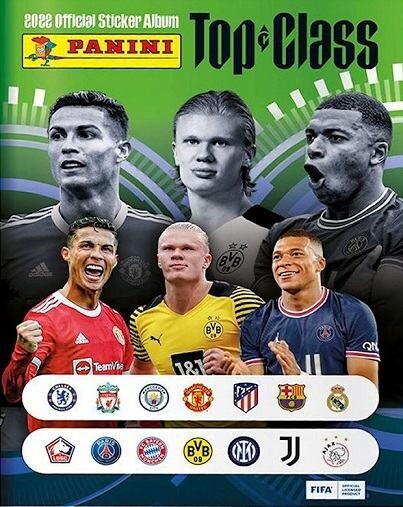 PANINI TOP CLASS 2022 COMPLETE STICKERS SET + ALBUM NEW COLLECTION