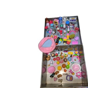 Pretend Play Mini Groceries Lot Plastic Candy Cheese Drinks Ages 4-7