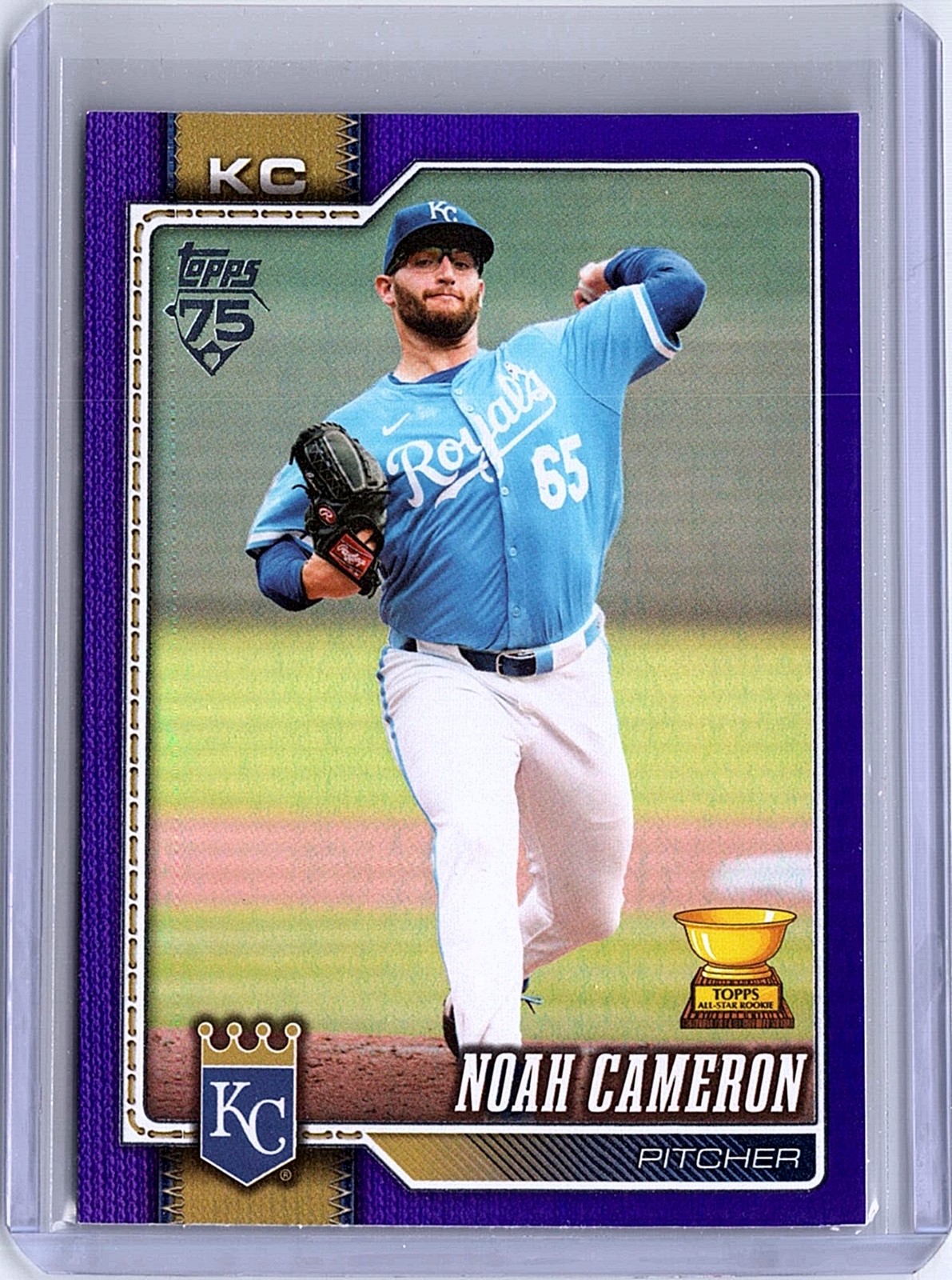 2026 Topps #461 Noah Cameron Purple Holo Foil #/250