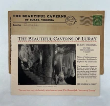 VTG Posted 1932 Caverns of Luray Shenandoah Valley Virginia Souvenir Booklet