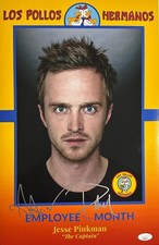 Aaron Paul Signed 11x17 Photo "The Captain" JSA COA from Private Signing