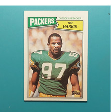 Topps 1987 Tim Harris #358 Rookie Base Set Green Bay Packers NFL Football Card. rookie card picture