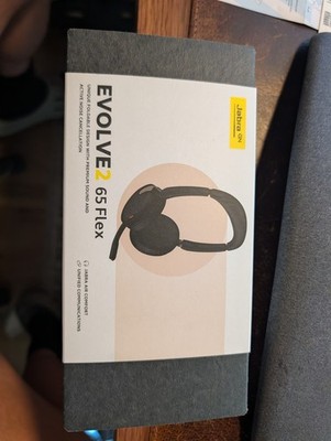 Jabra Evolve2 65 Flex USB-C Wireless On-Ear Headset, MS Teams - Black