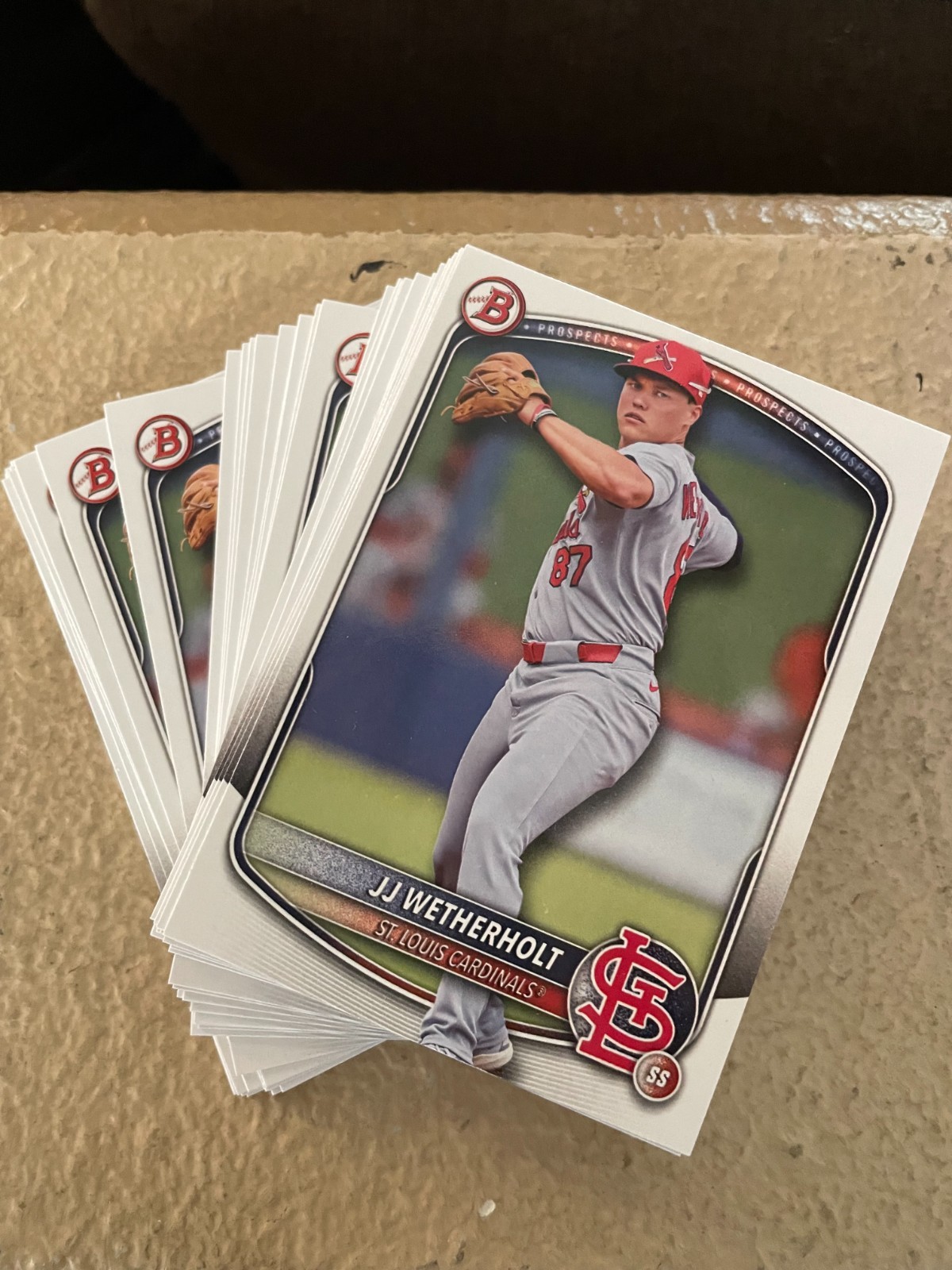 59x 2025 BOWMAN DRAFT BD-145 JJ J.J. WETHERHOLT PROSPECT LOT
