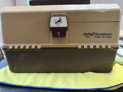 Vintage 1960's Old Pal Woodstream PF 4500 Fishing Tackle Box + Vintage  Contents! | eBay