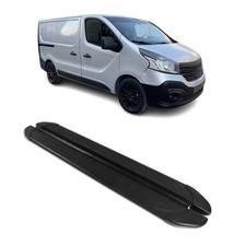 Trittbretter Seitenschweller für Renault Trafic 2014-2024 L1 Aluminium Schwarz