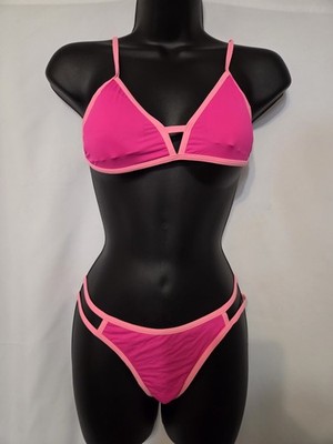 NWOT Sunny Co Clothing 2 Piece Bikini Swimsuit  Sz  S pink 2 Toned