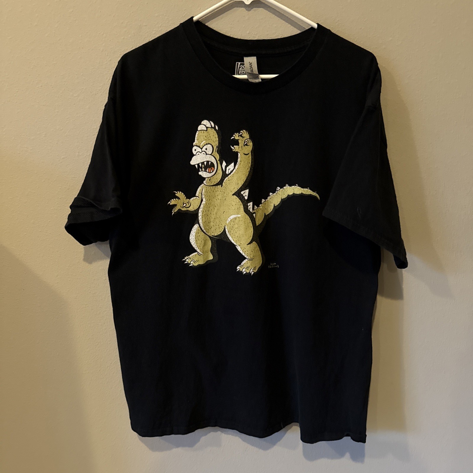 XL The Simpsons Godzilla Homer Funny 20th Century Fox Tee  