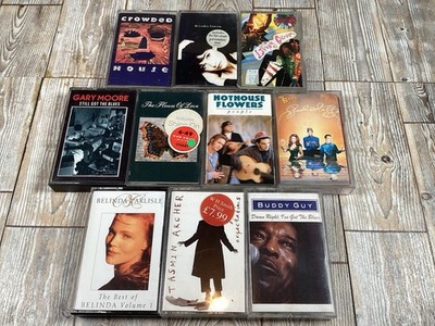 Set 10 x Music Cassette Tape Albums - B-52s Living Colour Tasmin Archer & More 