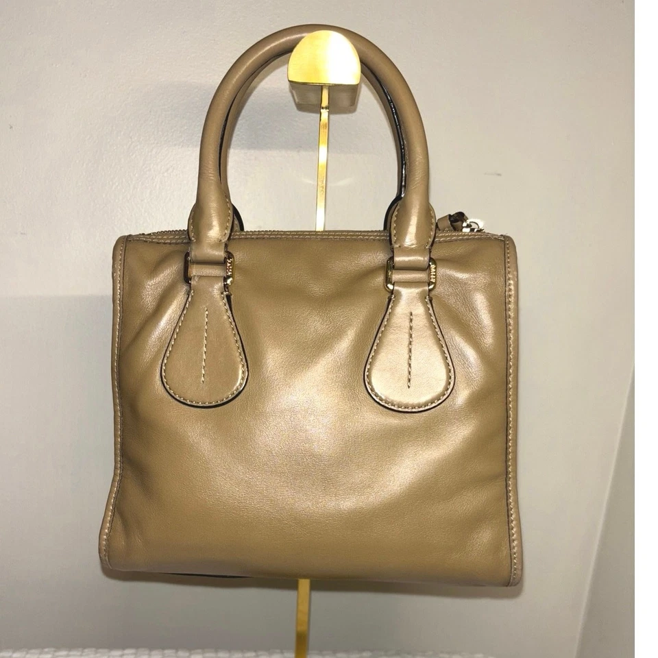 #141 Bally 棕褐色皮革手提包  — 第 2/4 张图片