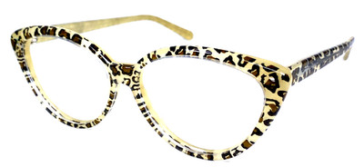 KALA EYWEAR  BONNIE  USA Beige Brown Leopard Print Sunglasses Frame 