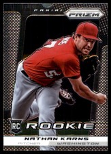 Nathan Karns 2013 Panini Prizm #252 Nationals MLB READ FREE SHIP AutographDen