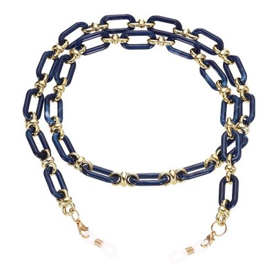 uxcell Acrylic Glasses Chain, Eyeglass Chain Eyewear Retainer 74cm, Dark Blue