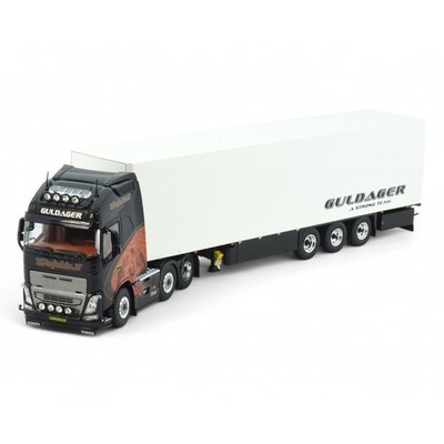 84992 - Tekno - Volvo FH4 GL XL 6x2 mit 3a Kofferauflieger - Guldager - Dolphin