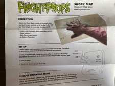 Frightprops 9 volt Shock Mat  - New