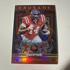 DK METCALF ROOKIE CARD 2019 Crusade RARE ORANGE PRIZMS $$ VARIATION Football RC!