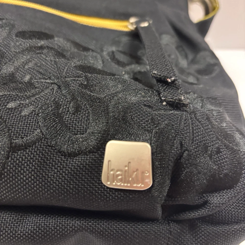 Bolso Bandolera Haiku Ecológico Viaje Senderismo Nylon Negro Bordado Foto 4 de 4