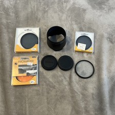 Olympus Zuiko Digital 40-150mm f/4-5.6 ED Lens Caps  LH-61D Hood  Promaster