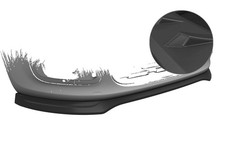 Cup Spoiler Lippe Front Schwert für Fiat Panda 3 (Typ 312/319) CSL753-L