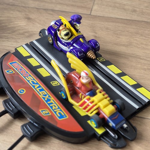 Wacky Races Micro Scalextric Race Track 1:64 Loop The Loop Boxed Fully Working - Afbeelding 4 van 24