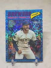 2026 Topps Heritage- Freddy Peralta LIGHT BLUE SPARKLE #291 BREWERS