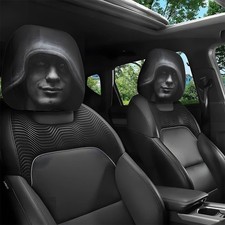 2Pcs Halloween Horror Car Headrest Covers Creepy Ghost Universal Seat Cover