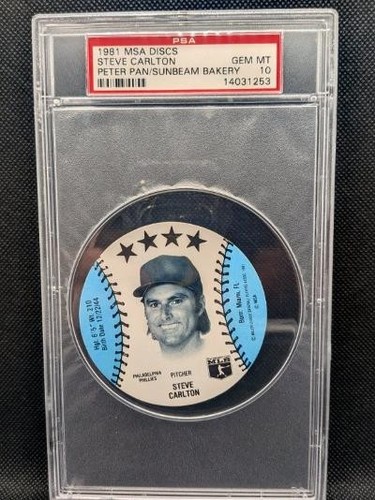 Steve Garvey 1981 MSA Discs Peter Pan/ Sunbeam Bakery card